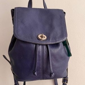 Coach F24385 French Blue Park Leather Backpack